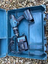 Makita HP457D 18V Li-lon Cordless Combi Drill+Battery+Charger+Case-working