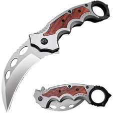 8.6"Spring Assisted Tactical Pocket Knife Folding Survival Hunting Knife