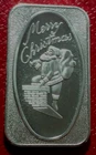Merry Christmas-Santa at Chimmey Bar-South East Refining 1 Troy oz..999 Silver