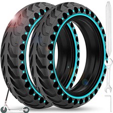2PCS 8.5x2 inches Solid Tires for Electric Scooter, 8 1/2 x2 Tire for Blue
