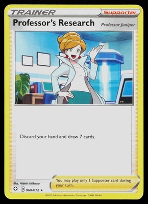 PROFESSOR'S RESEARCH 060/072 RARE SHINING FATES POKEMON NM