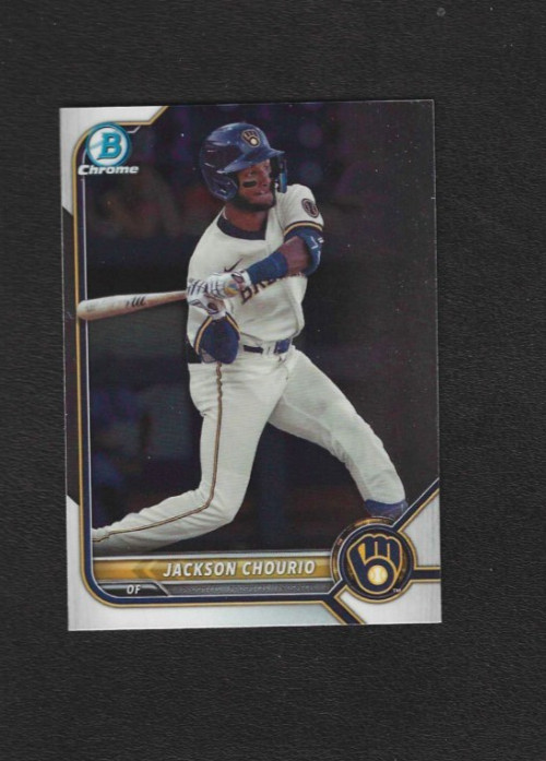 2022 Bowman Draft Jackson Chourio Chrome BDC-115 - Milwaukee Brewers