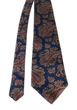 Vintage Wembley Tie Mens Paisley Necktie Classic Silk Blend Multicolor 58"