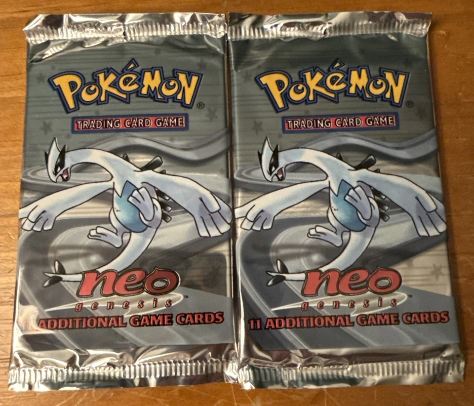 SEALED Neo Genesis Booster Pack Lugia Art WOTC Pokemon TCG vintage 2000 - Image 3 of 3