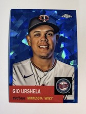 2022 Topps Chrome Platinum Anniversary - Gio Urshela #88 Blue Atomic /100
