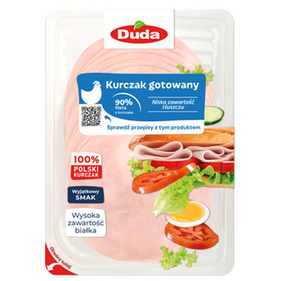 5900331612048 Kurczak gotowany z kurnej półki 80 g Duda Zakłady Mięsne Silesia S