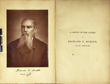 Alfred Bates Richards / sketch of the career of Richard F Burton collected 1886