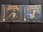 Tomb Raider Lot of 2 PlayStation Games PS1 Tomb Raider 1+ Tomb Raider 3 Complete
