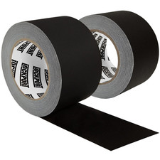 Black Gaffers Tape 3 Inch X 30 Yards - 2 Pack Pro Black Gaff Tape - No Residue,