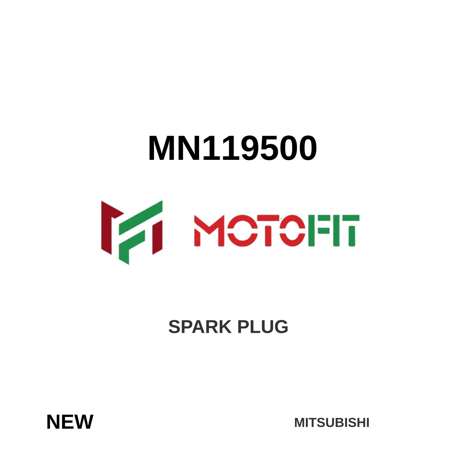 Genuine 2002-2015 Mitsubishi Lancer Spark Plug MN119500 Set of 10