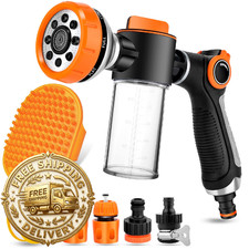 Yccokjj 8 In 1 Garden Hose Nozzle Sprayer Upgrade Dog Wash Hose Attachment