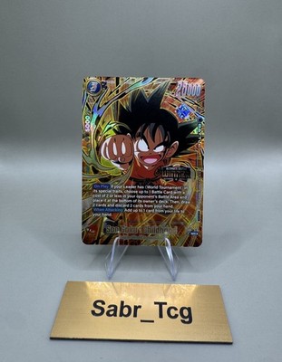 Dragon Ball Super Son Goku Childhood SB01-018 SR Alt Foil Winner Stamp ENG 