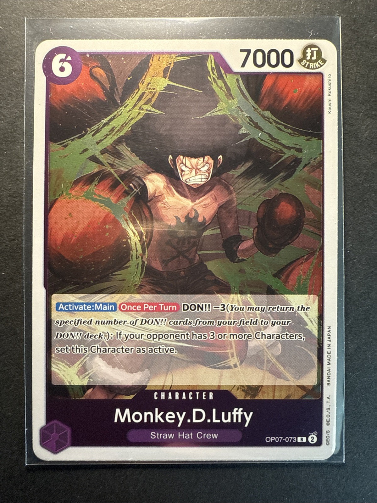 Monkey D. Luffy OP07-073 R 500 Years in the Future ONE PIECE Card Game English
