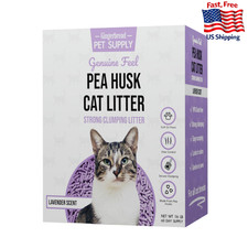 Gingerbread Pet Supply Premium Pea Husk Scented Cat Litter 15lb Lavender Healthy