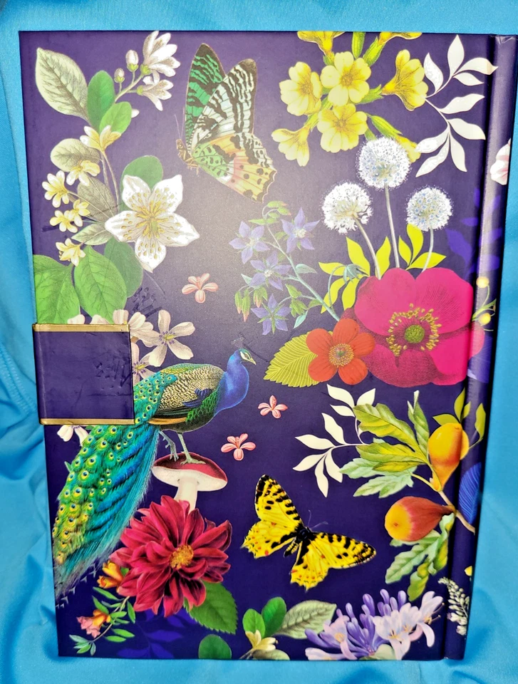 Punch Studio Colorful Floral with Peacock~Latch Brooch Journal ~208 pg~52670~NEW - Image 4 of 4