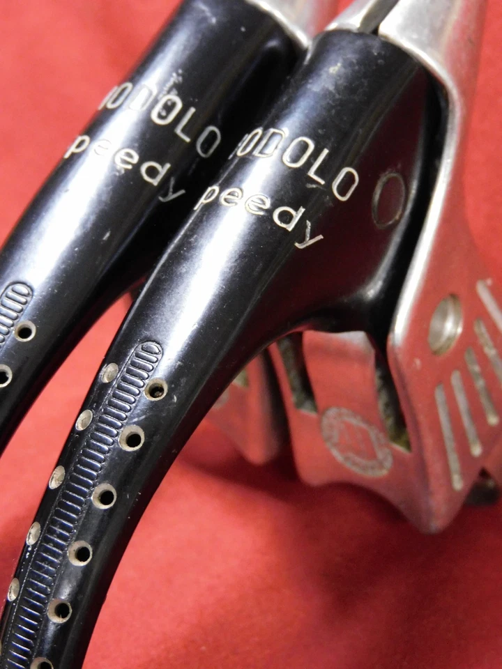 TOP Vintage 1980er schwarz Modolo Speedy F & R gebohrte Bremshebel OHNE Hauben - Bild 2 von 4