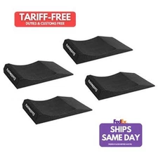 Race Ramps RR-FS-10, Set of 4 Black Foam Flatstoppers 4 Pcs. 10In Wide Performan