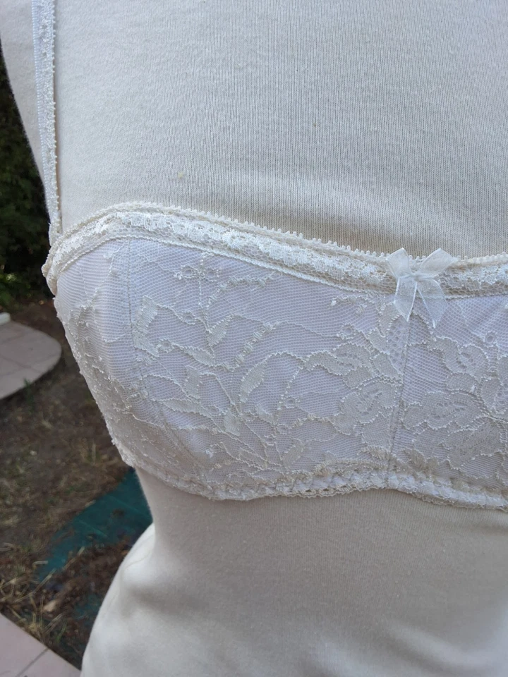 Soutien-gorge ROCHAS "Honeymoon" Vintage Neuf Étiquette Cartonnée Réf 11269 T90B - Photo 2/4