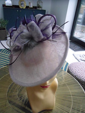pretty ladies pale lilac/grey hatinator with mauve detailing