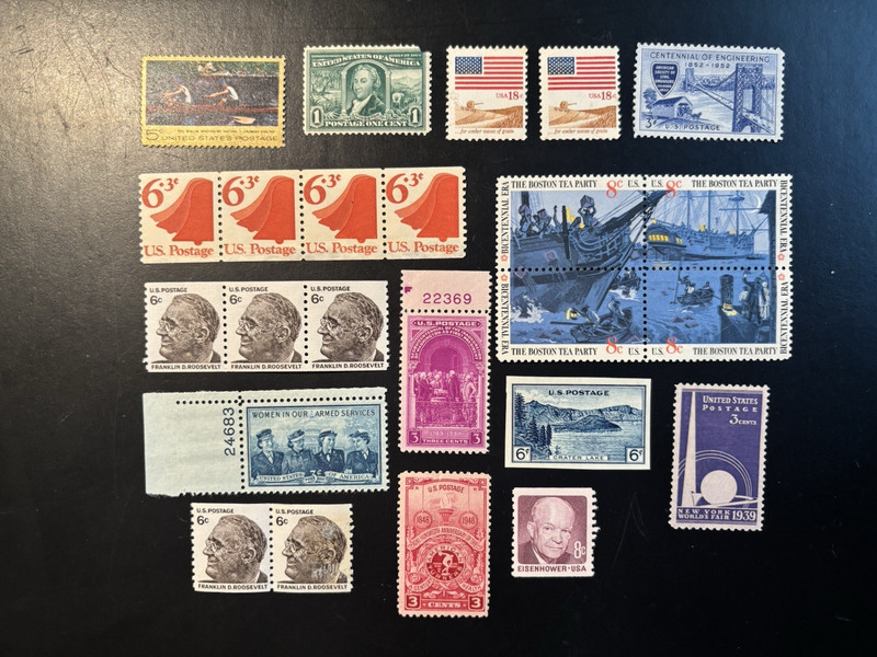 24 US STAMPS SC0TT SEE #323 & 1518 FOR NOTED FLAWS MINT NH OG  SEE IMAGES!