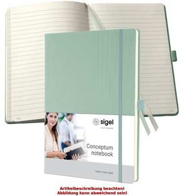 sigel Notizbuch Conceptum, DIN A4, liniert, mint