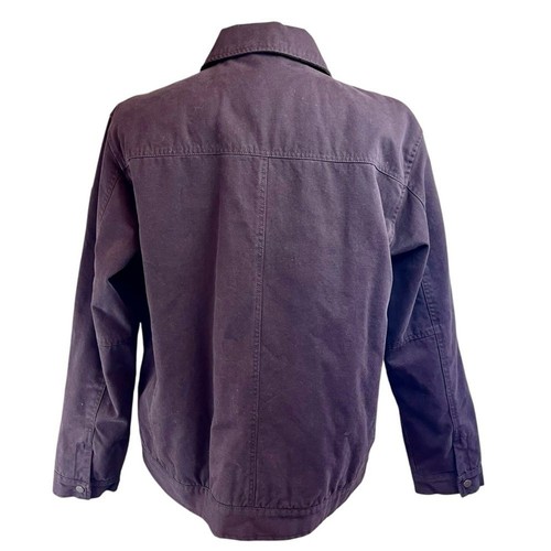 AIGLE Brown Insulated Barn Jacket Chore Coat Large Ranch Yellowstone Mechanic - Picture 10 of 14