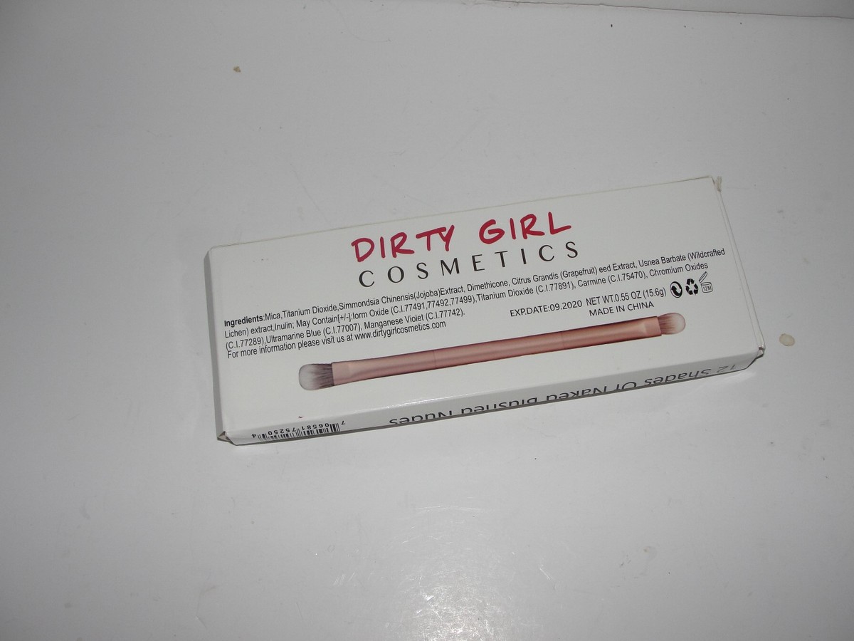 Dirty Girl Cosmetics 12 Shades of Naked Blushed Nudes Palette | eBay