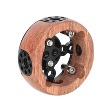 CAMVATE Wooden Handgrip with ARRI-Compatible Rosette Mount  M6 Thread (Female)