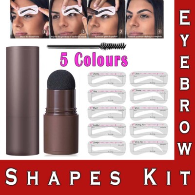 Stempel formen Augenbrauen Set 10x Augenbrauen Karte Definer Schablonen wasserfest Makeup