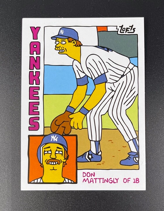 Don Mattingly 1984 Rookie Art Card baseball card artwork Thick Card Stock