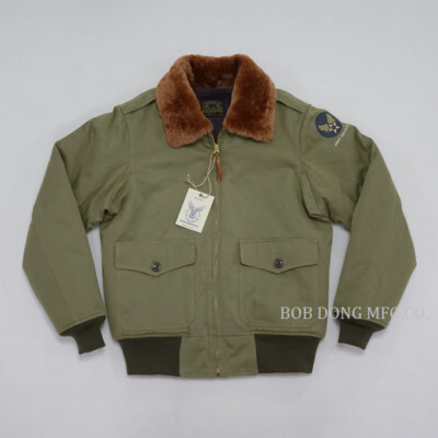 Bob Dong Replica USA Air Force B-10 Flight Jacke Winter Militärjacke Pilot Jacke