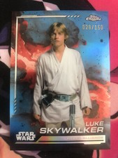 2024 Topps Chrome Star Wars Luke Skywalker Blue Refractor /150