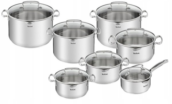 Tefal Duetto+ Topfset 14-TEILIG, TÖPfe Mit Glasdeckeln, KochtÖPfe Set, Induktion-image