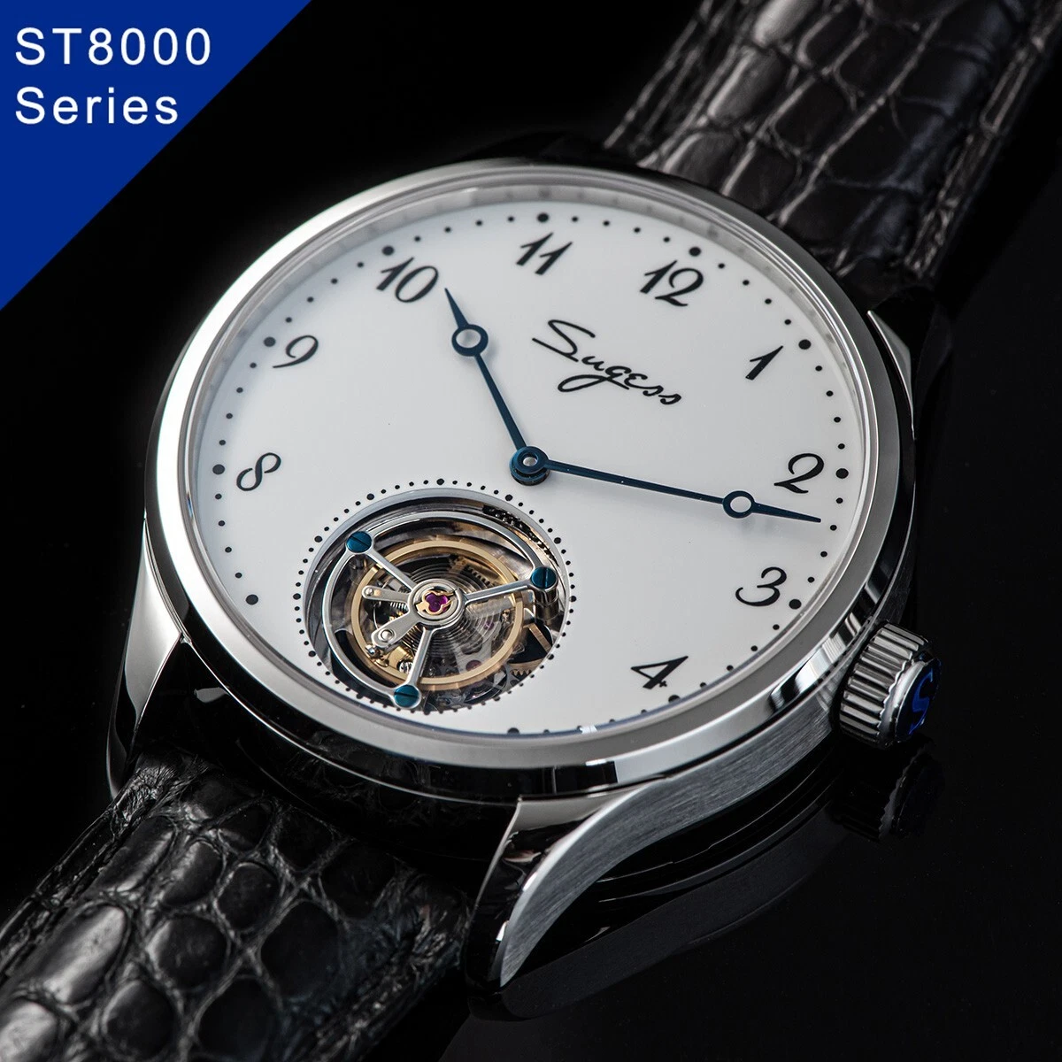 Breguet — Seagull ST8230 Sugess Coaxial Tourbillon Enamel 41mm Sapphire Arabic DisplayBack