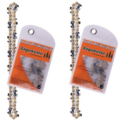 2 saw chains full chisel 25cm 1.1mm 3/8'' 40TG for Lidl Parkside PKSA chainsaw