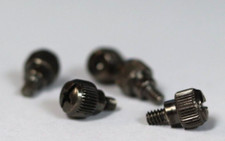 5X GUNMETAL PC Computer Case Knurled Thumb Screws Hand Grip Knob Bolts IN USA