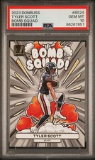 2023 DONRUSS TYLER SCOTT ROOKIE BOMB SQUAD INSERT BEARS #BS24 RC PSA 10 POP 3 🔥