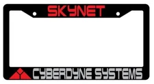 Skynet Cyberdyne Systems Black Plastic License Plate Frame Terminator