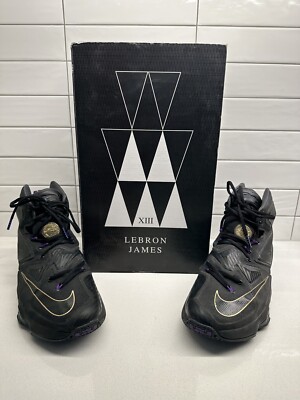 lebron 13 black and gold