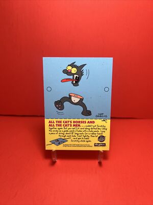 1994 SkyBox Bongo Comics Simpsons Itchy & Scratchy All The Cat Horses #I19 VG 