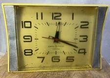 VTG Telechron Wall Clock-Retro Mid Century- GE- Model 2H106-Atomic Age Style