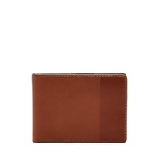 Fossil Nev Front Pocket Bifold Cognac Wallet ML4058222