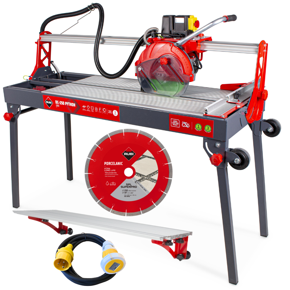 Rubi DC-250 1200 PYTHON Bundle - Wet Tile Cutter 110v - 56947