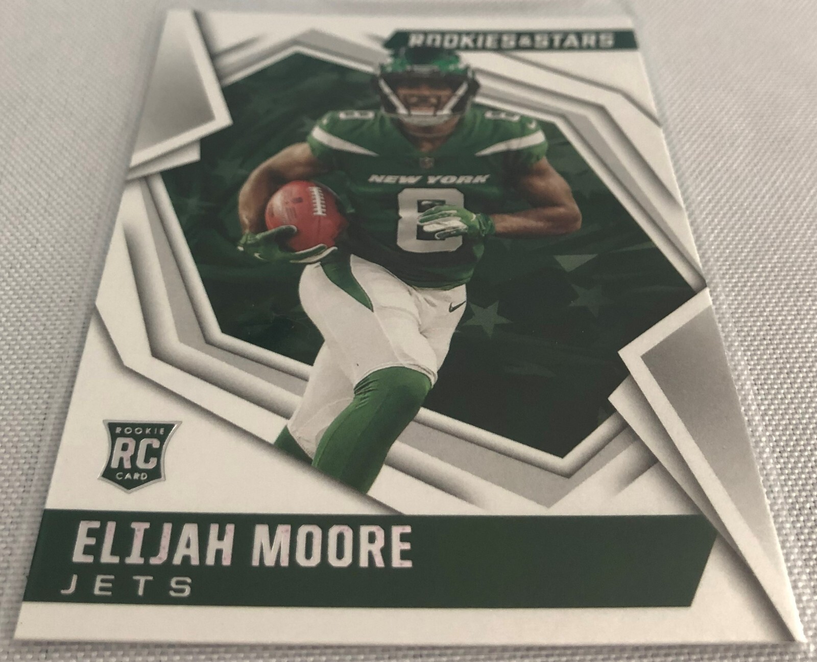 2021 Panini Rookies & Stars Football Elijah Moore New York Jets Rookie card #116
