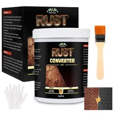 	2-in-1 Rust Converter & Metal Primer 35 Floz Black Rust Inhibitor Paint for	