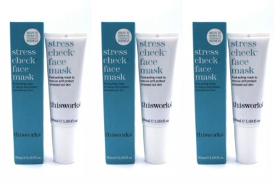 3 Thisworks Stress Check Face Mask - 50 ml / 1.69 oz NIB (514)