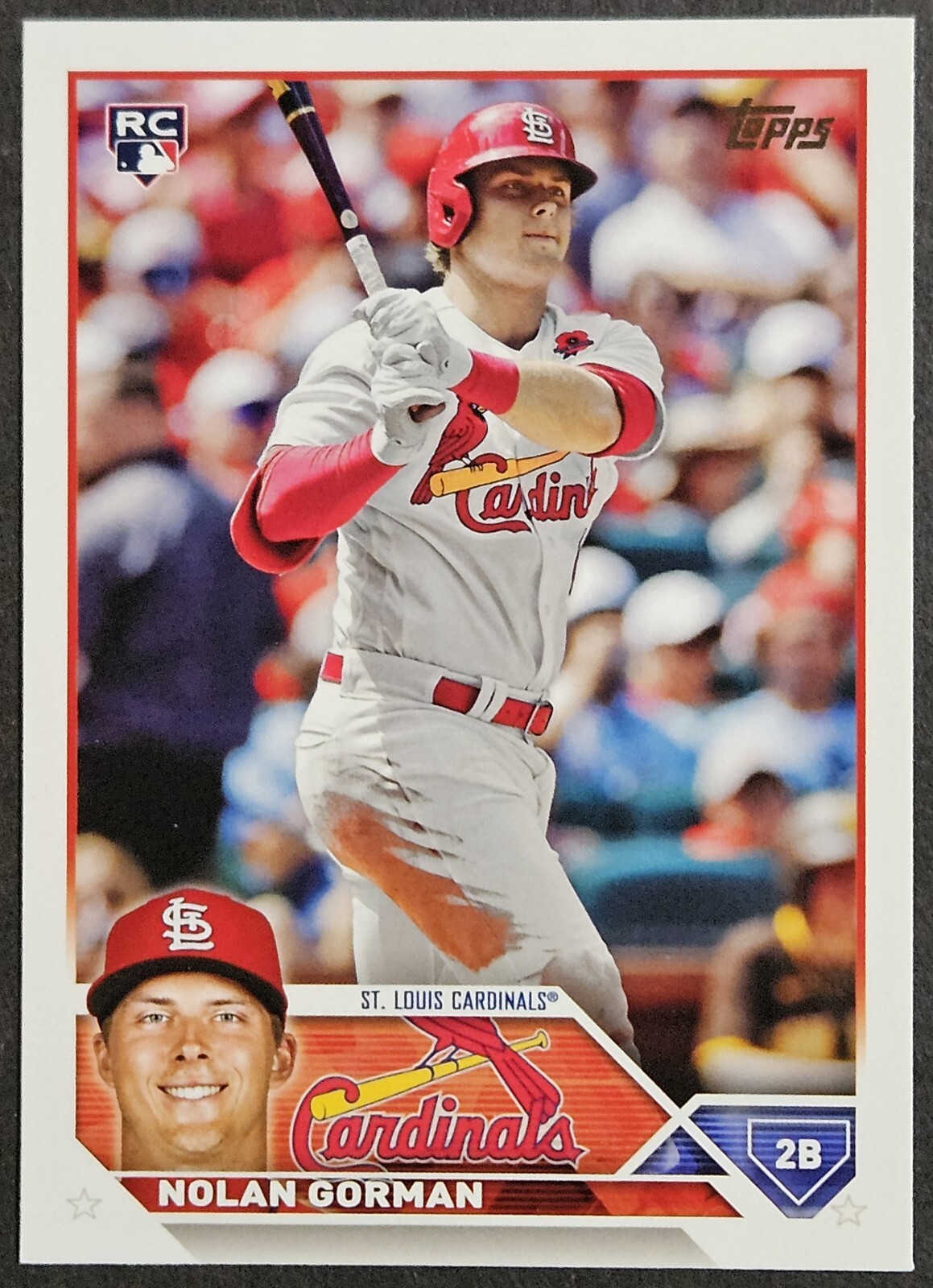 2023 Topps Series One #16 Nolan Gorman Rookie RC St. Louis Cardinals
