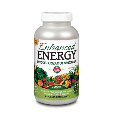 KAL Enhanced Energy Multivitamin | 180 Capsules
