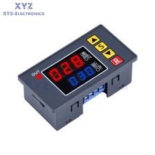 12V Timing Delay Relay Module Cycle Timer Digital LED Dual Display 0-999 hours