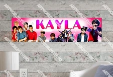 One Direction - Personalized Name Poster Customized Birthday Wall Decor Banner